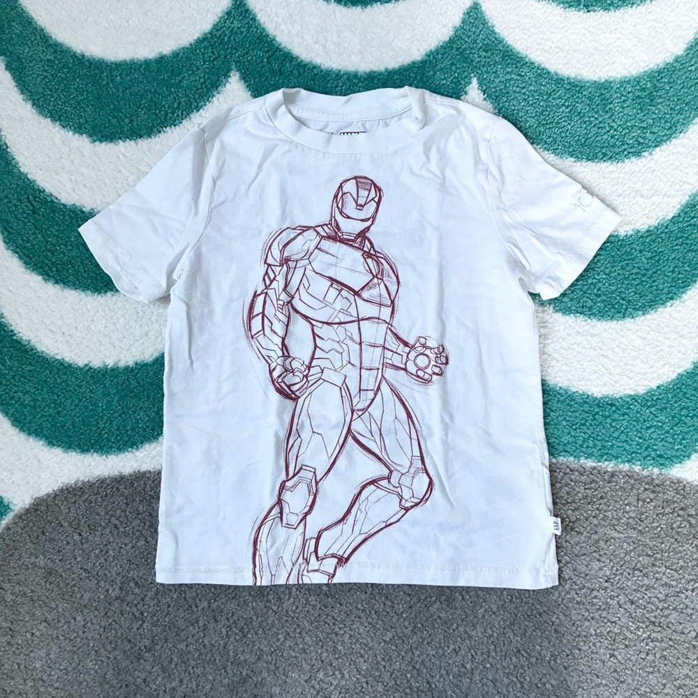 Gap Kids x Marvel Iron Man Tee (White/Red) Size S (6-7)